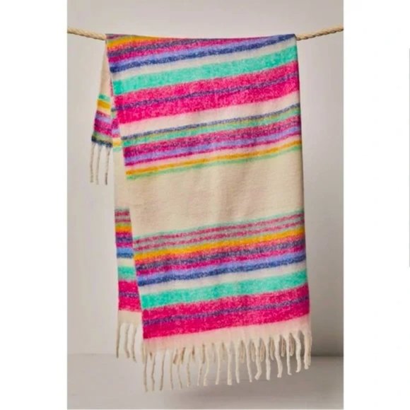 Free People Other - NWT Free People Fringe Throw Blanket